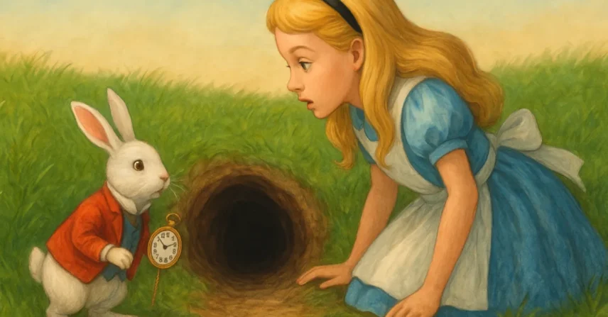 Alice País Maravilhas 1951 Disney Lewis Carroll coelho buraco