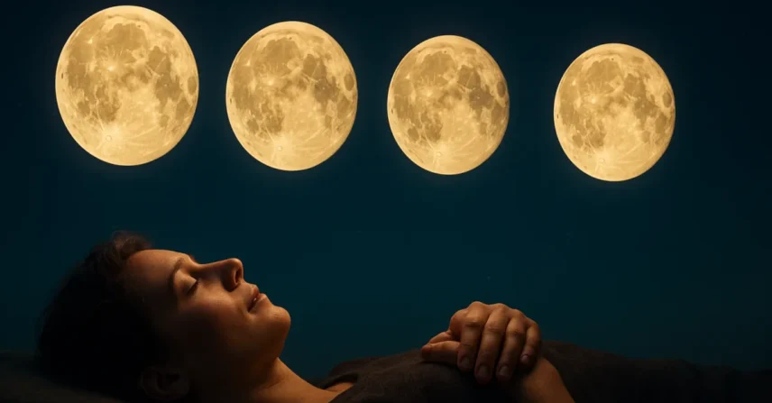 Sonhar com 4 luas: fenômeno espiritual e leitura energética