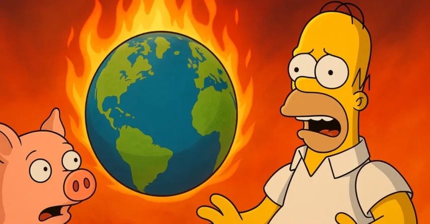 Os Simpsons: O Filme (2007): Homer, Porco e a Crise Final!