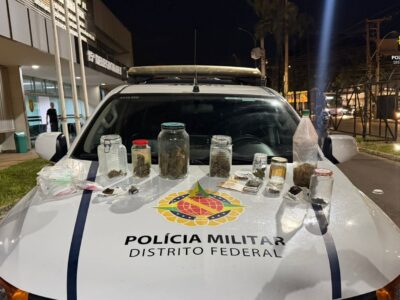 Cheiro forte de maconha leva PMDF a prender suspeito por tráfico em Ceilândia