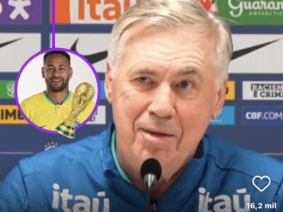 Neymar recusa jogo no sintético e perde chance com Ancelotti